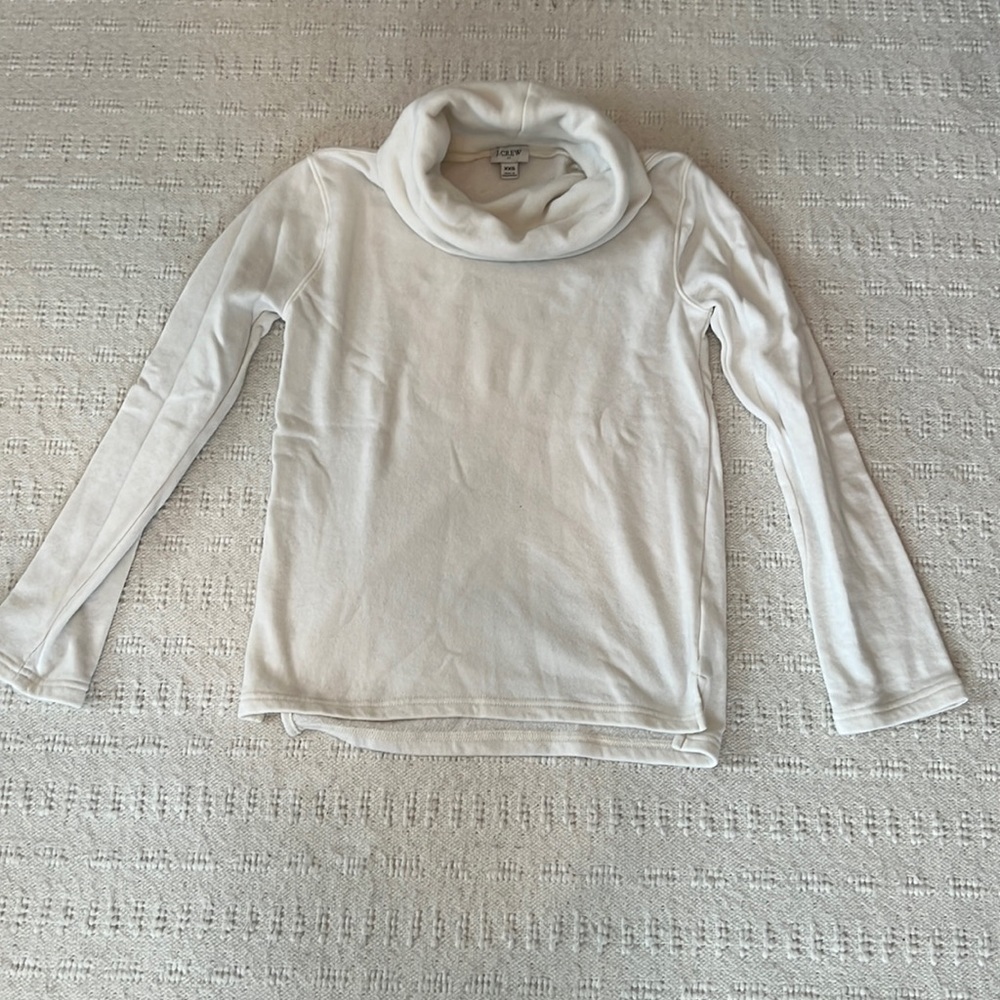Jcrew funnel neck fleece sweatshirt XXS